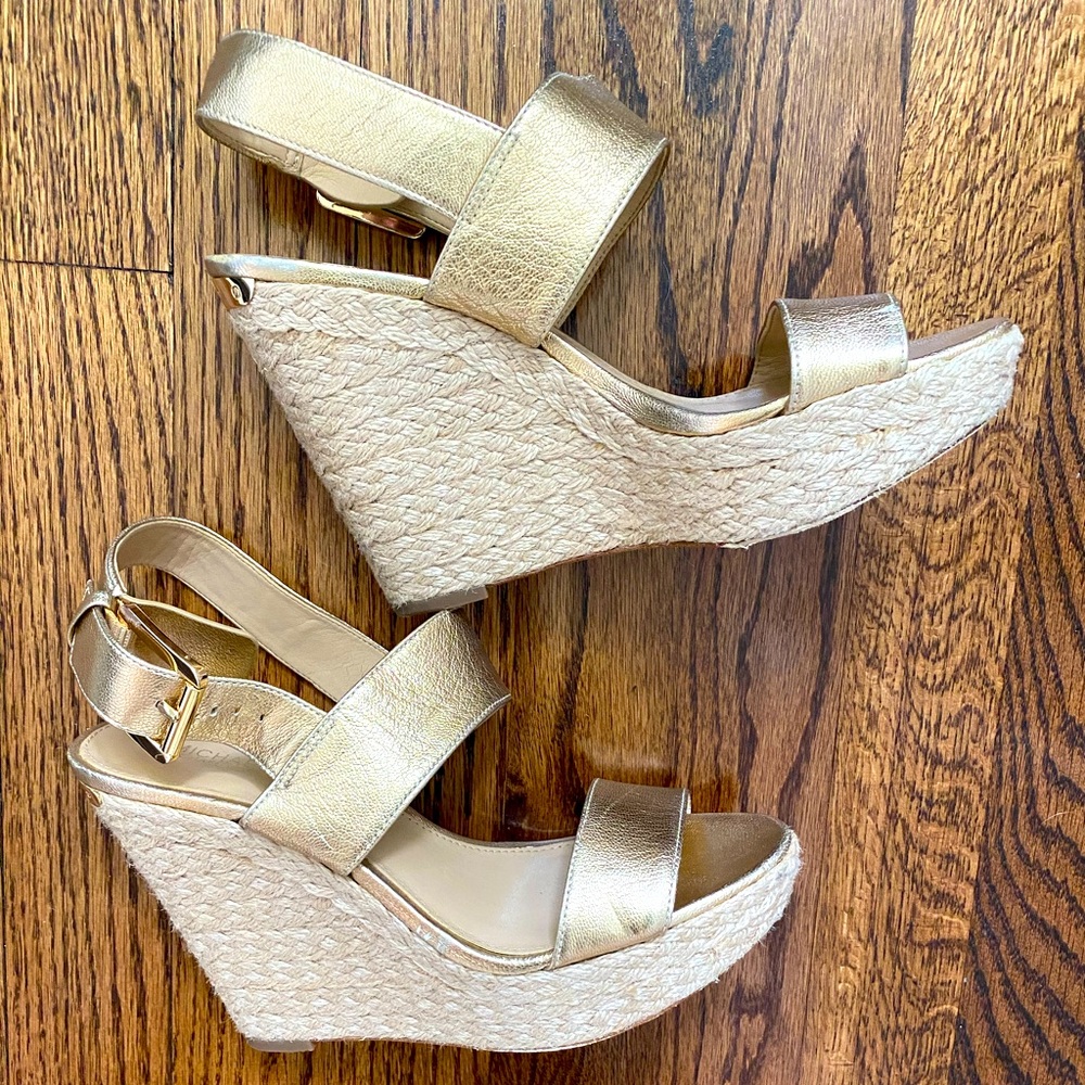Michael Kors 'Posey' Espadrille Wedge Sandal